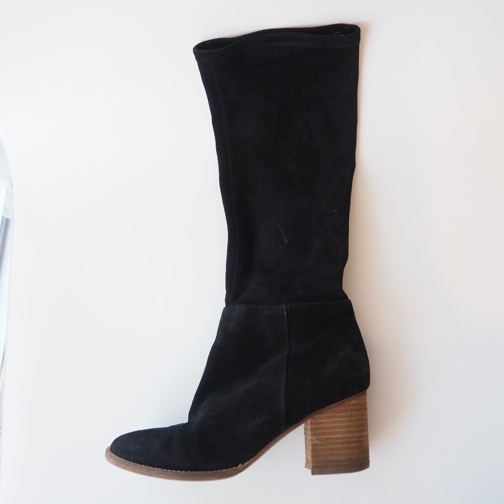 Blondo Suede Knee-High Boots - Picture 1 of 8